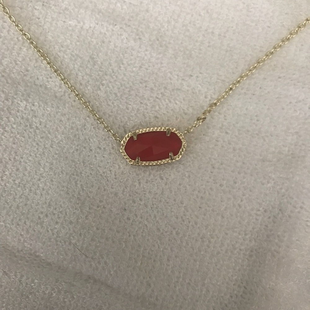 Red Kendra Scott Elisa necklace